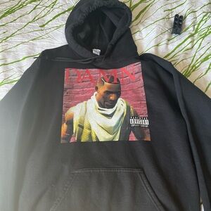Black Graphic Hoodie